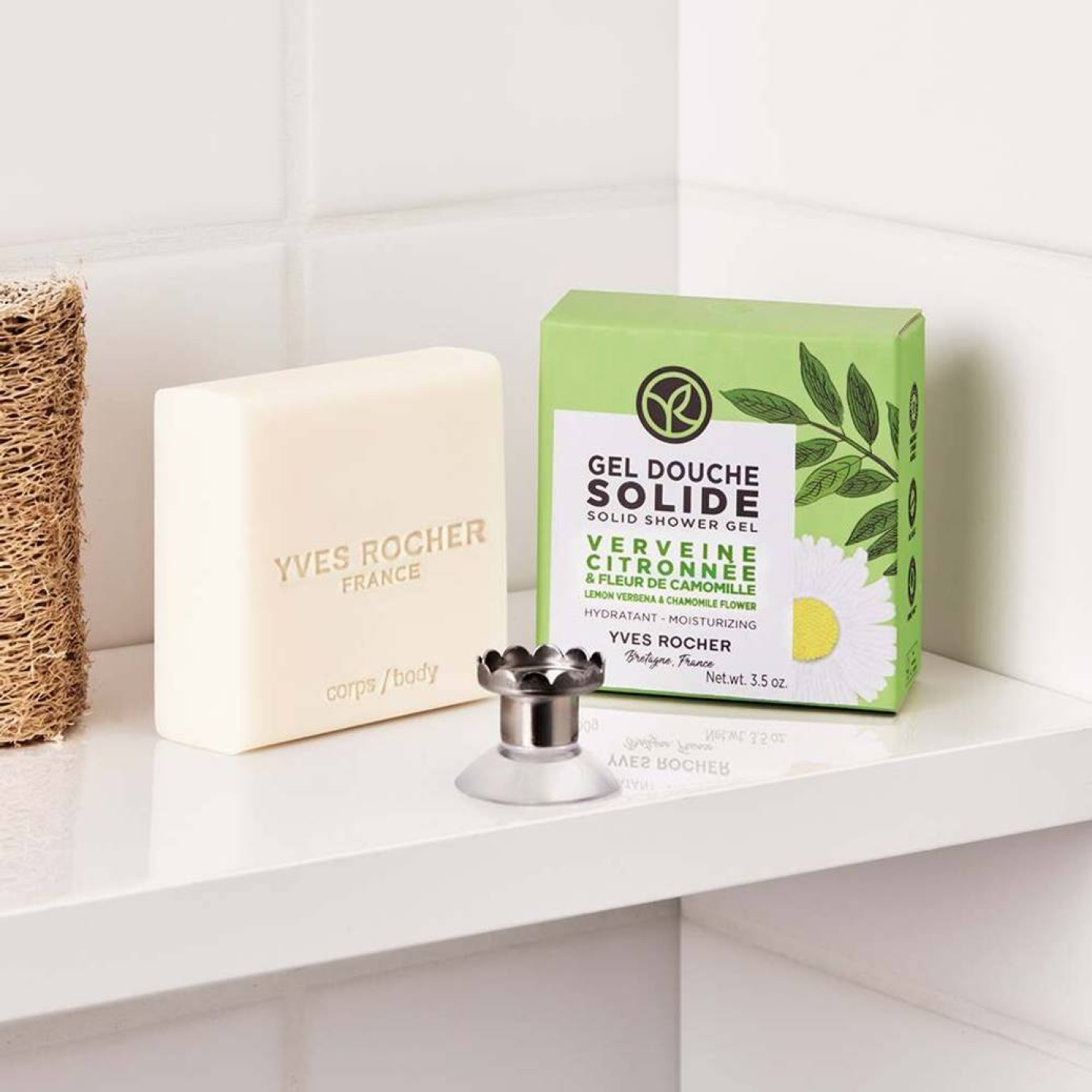 Gel Douche Solide Hydratant Verveine Citronnée & Fleur de Camomille