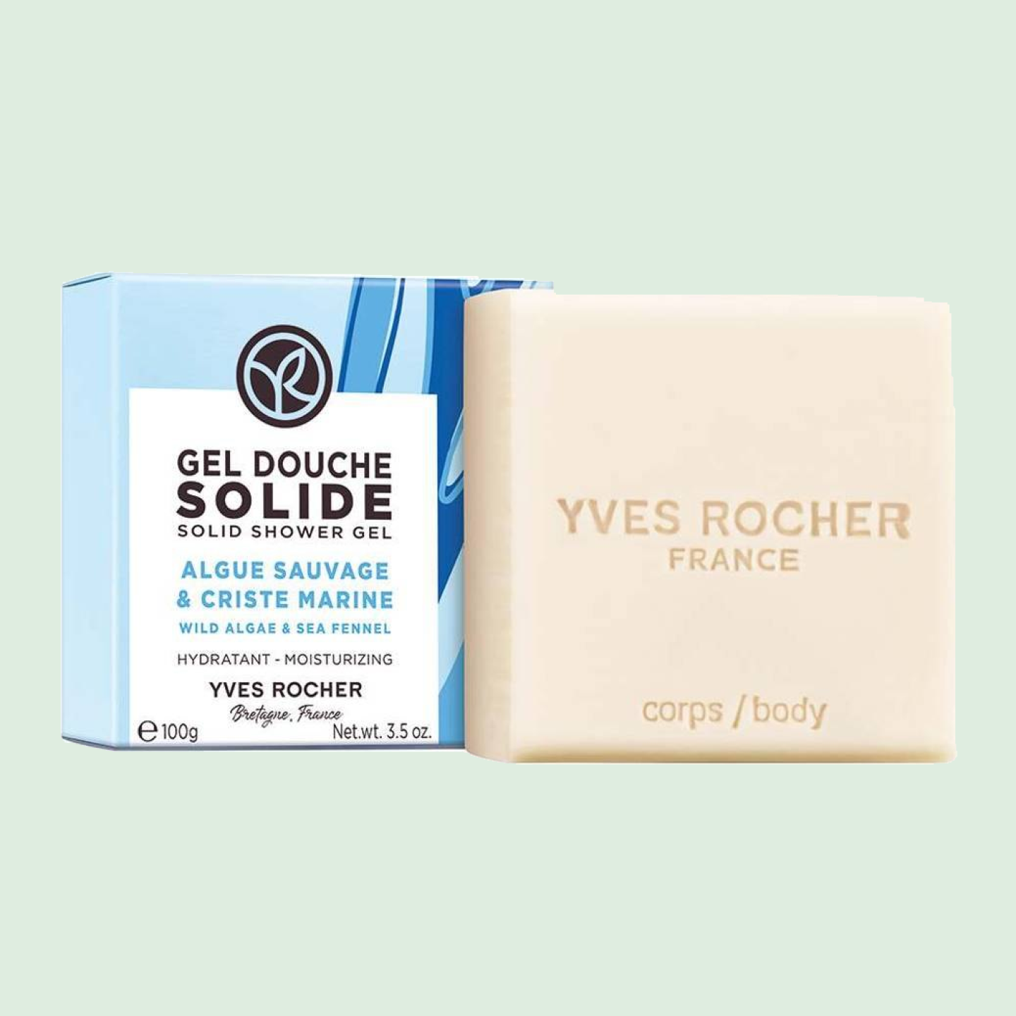Gel Douche Solide Hydratant Algue Sauvage & Criste Marine