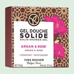 Gel Douche Solide Hydratant Argan & Rose