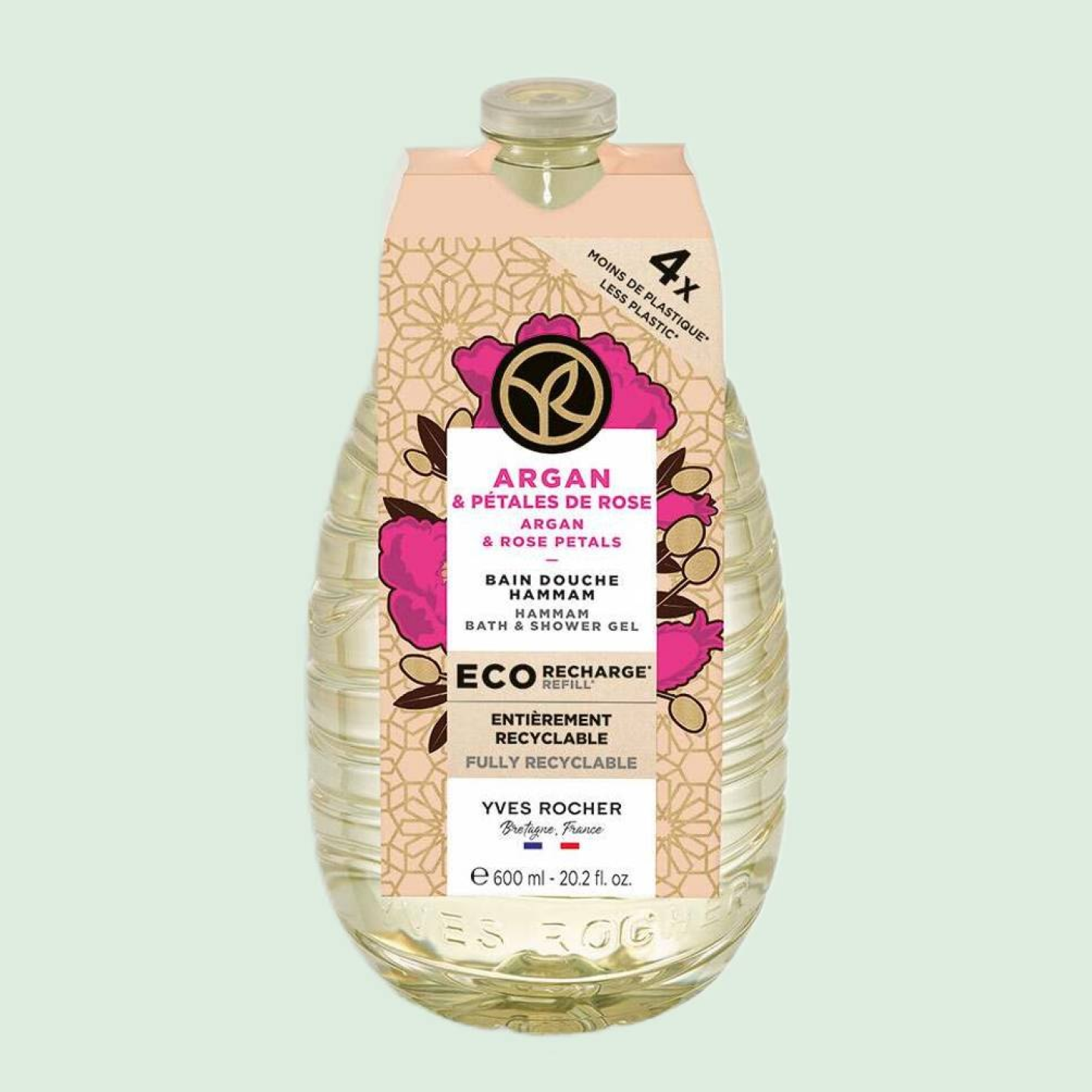 Eco-Recharge Bain Douche Argan & Pétales de Rose
