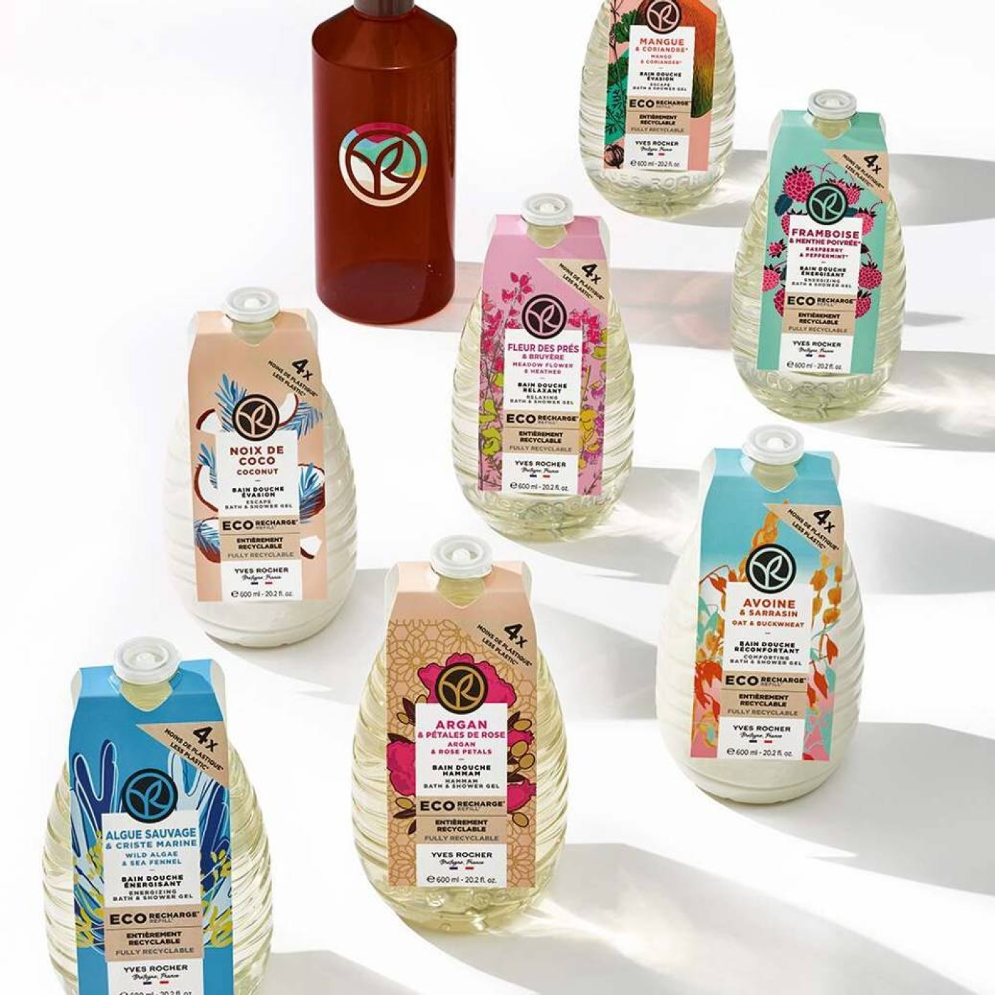 Eco-Recharge Bain Douche Argan & Pétales de Rose