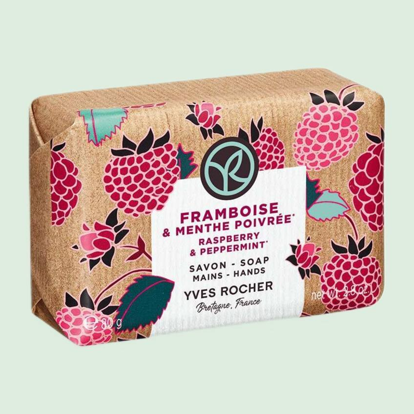 Savon Framboise & Menthe Poivrée