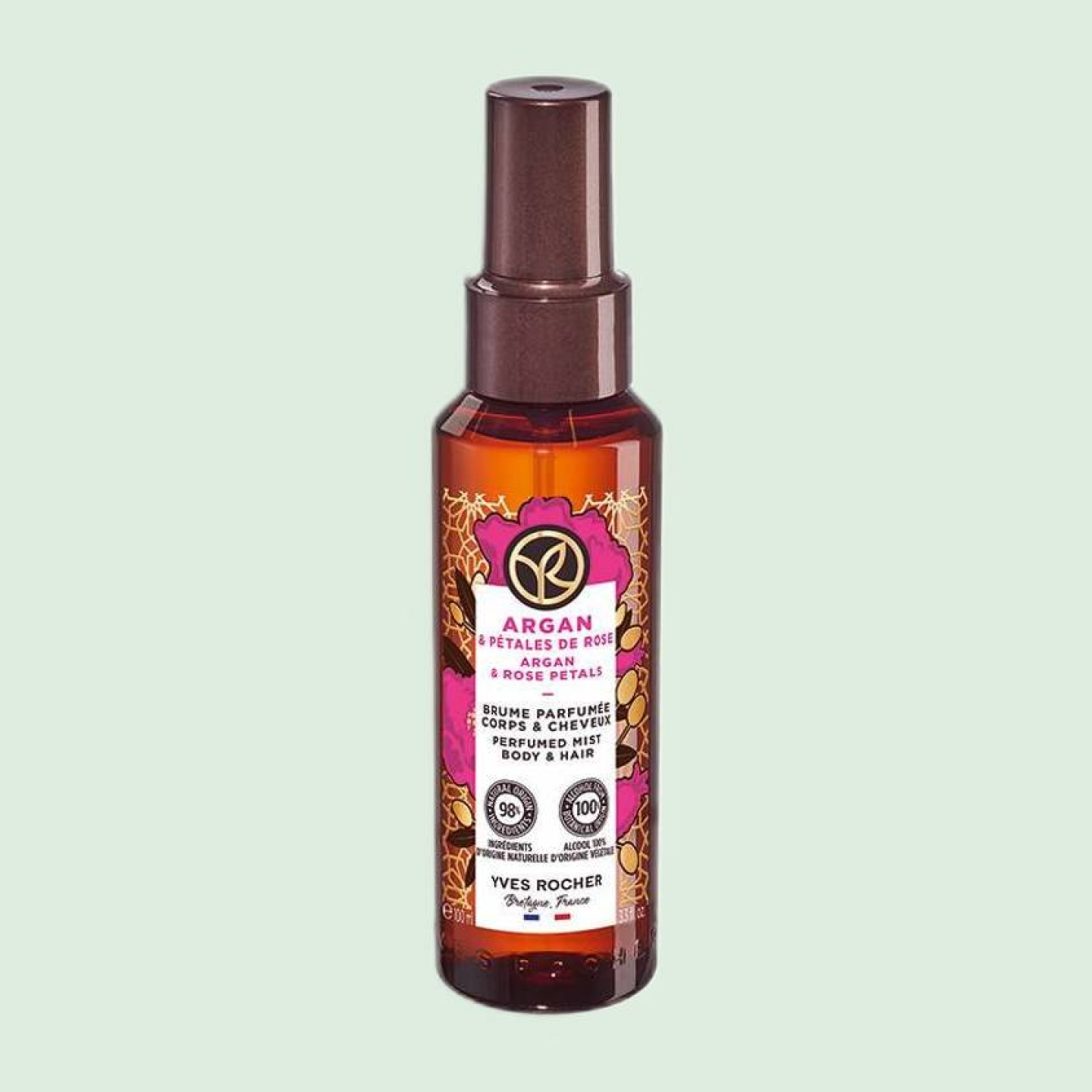 Brume Parfumée Argan et Pétales de Rose