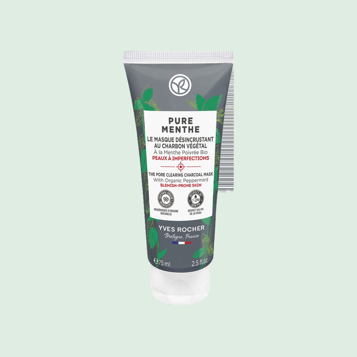 Le Masque Désincrustant au Charbon Végétal Pure Menthe