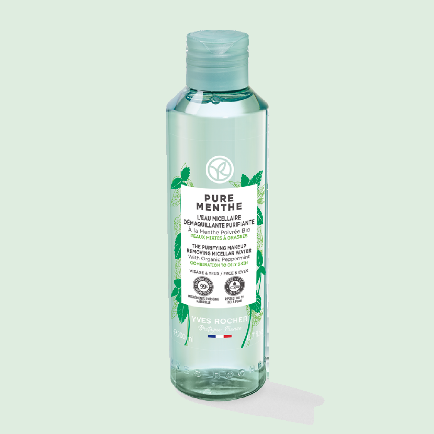 L'Eau Micellaire Démaquillante Purifiante Pure Menthe 200ml