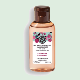 Gel nettoyant mains sans rinçage framboise & menthe poivrées