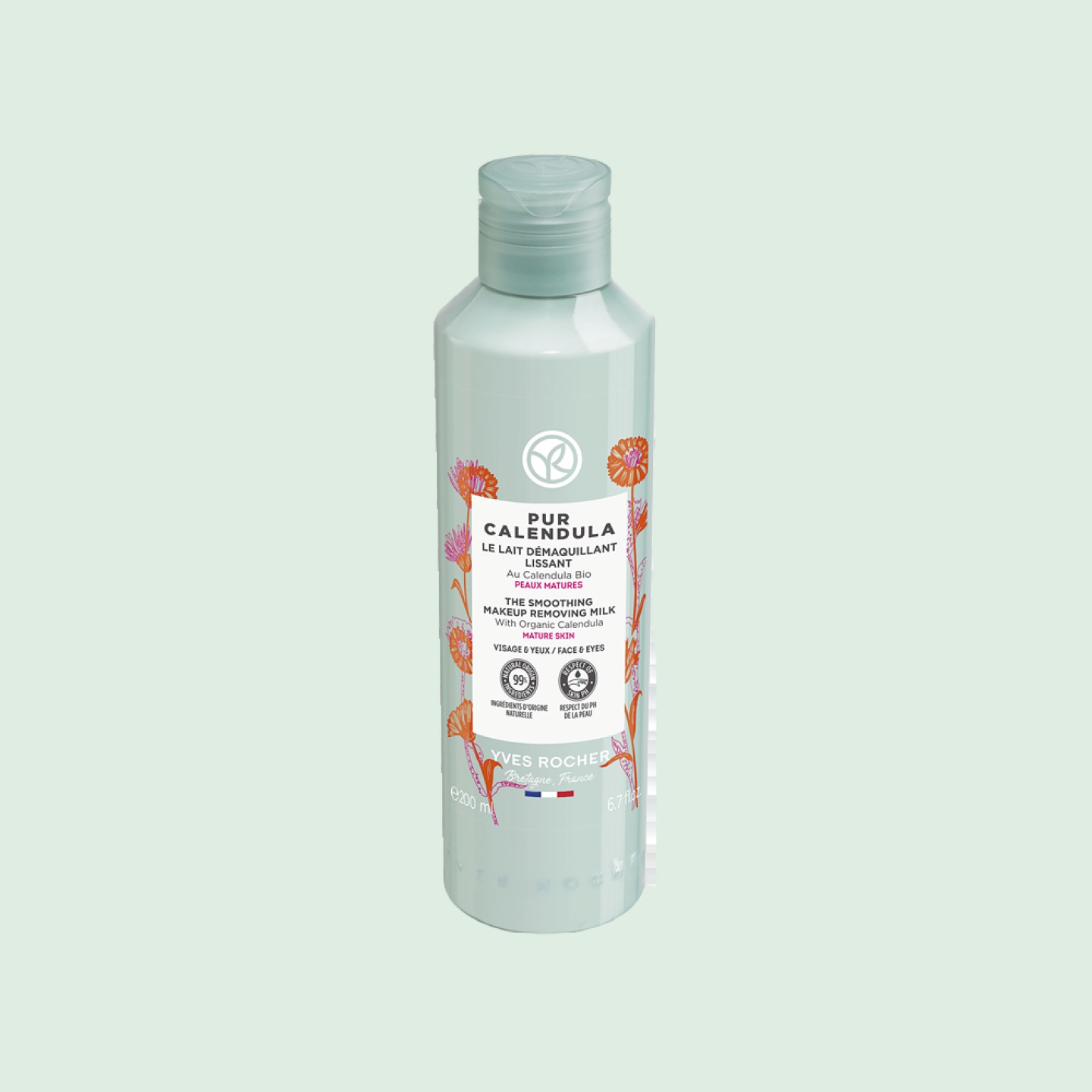 LE LAIT DÉMAQUILLANT LISSANT PUR CALENDULA