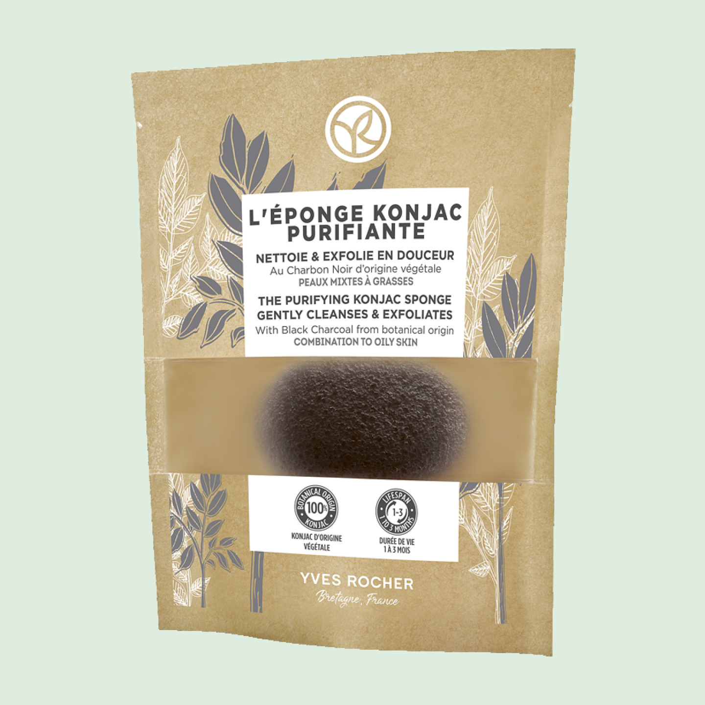 EPONGE KONJAC CHARBON