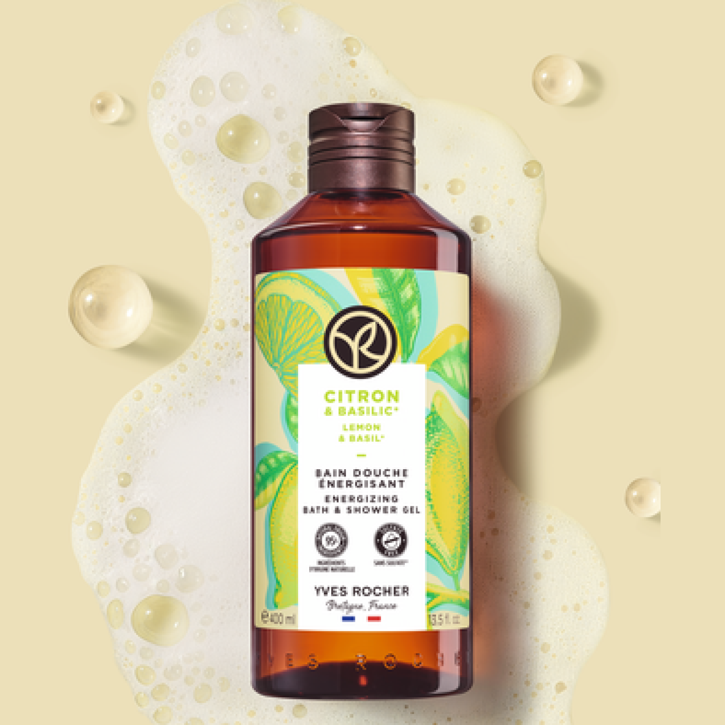 Bain Douche Citron & Basilic 400 ml